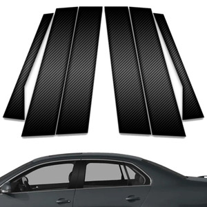 6pc Carbon Fiber Pillar Post Covers for 2005-2010 Volkswagen Jetta