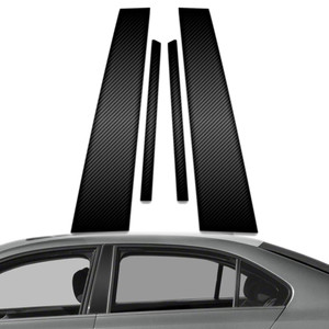 4pc Carbon Fiber Pillar Post Covers for 2011-2018 Volkswagen Jetta