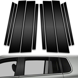 10pc Carbon Fiber Pillar Post Covers for 2009-2017 Volkswagen Tiguan