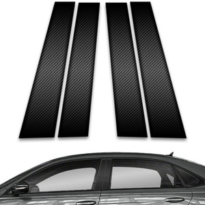 4pc Carbon Fiber Pillar Post Covers for 2020-2023 Volkswagen Passat