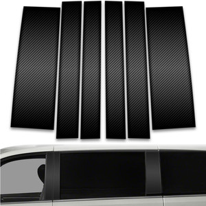 6pc Carbon Fiber Pillar Post Covers for 2009-2014 Volkswagen Routan