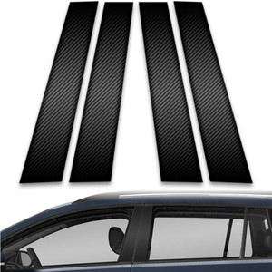 4pc Carbon Fiber Pillar Post Covers for 2015-2023 Volkswagen Golf Wagon