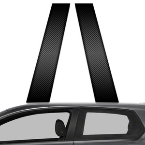 2pc Carbon Fiber Pillar Post Covers for 2015-2023 Volkswagen Golf 2dr
