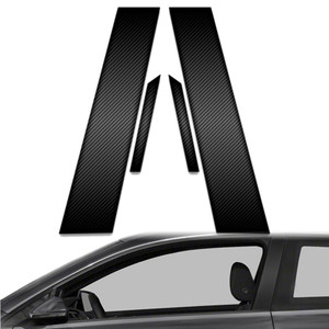 4pc Carbon Fiber Pillar Post Covers for 2015-2023 Volkswagen Golf 2dr