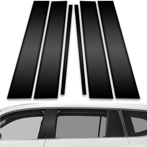 6pc Carbon Fiber Pillar Post Covers for 2018-2023 Volkswagen Atlas