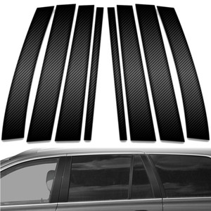 8pc Carbon Fiber Pillar Post Covers for 2003-2015 Volvo XC90