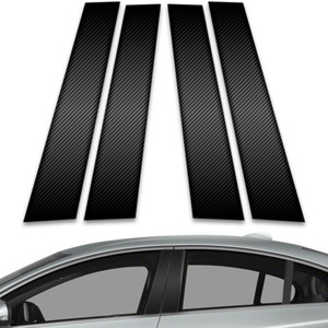 4pc Carbon Fiber Pillar Post Covers for 2011-2015 Volvo S60