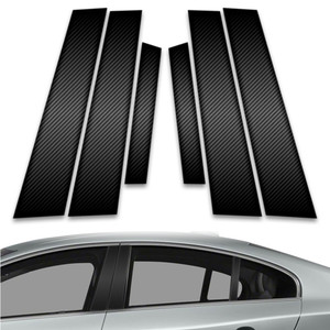 6pc Carbon Fiber Pillar Post Covers for 2011-2015 Volvo S60