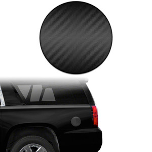 1pc Carbon Fiber Gas Door Cap Trim for 2015-2020 Chevrolet Suburban