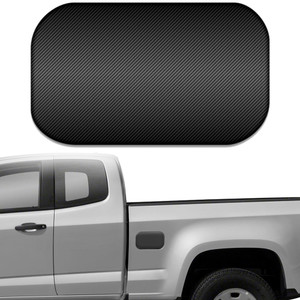 1pc Carbon Fiber Gas Door Cap Trim for 2015-2023 Chevrolet Colorado Long Bed
