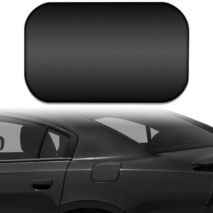 1pc Carbon Fiber Gas Door Cap Trim for 2011-2015 Dodge Charger R/T
