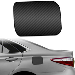 1pc Carbon Fiber Gas Door Cap Trim for 2012-2014 Toyota Camry