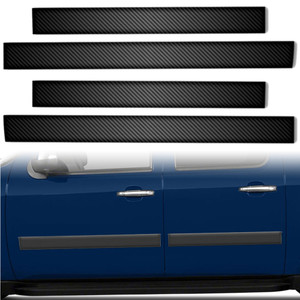 4pc Carbon Fiber Body Side Molding for 2010-2014 Chevrolet Avalanche