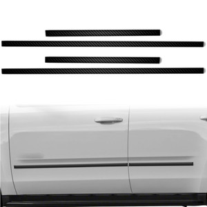 4pc Carbon Fiber 1" Side Molding Overlay for 2015-2020 Chevrolet Tahoe
