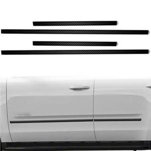 4pc Carbon Fiber 1 1/8" Body Side Molding Trim for 2015-2020 Chevrolet Tahoe