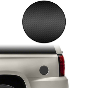 1pc Carbon Fiber Gas Door Cap Trim for 2015-2023 Chevrolet Tahoe