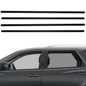 4pc Carbon Fiber Window Sill Trim for 2011-2023 Dodge Durango