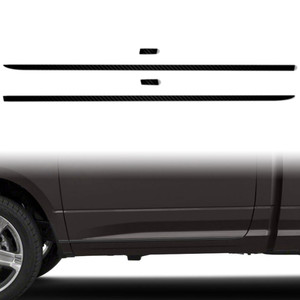 4pc Carbon Fiber 1" Accent Trim for 2009-2023 Dodge RAM Reg Cab