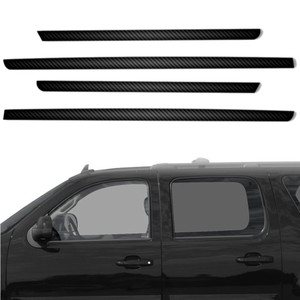 4pc Carbon Fiber Window Sill Trim for 2007-2014 GMC Yukon XL