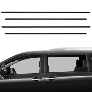 4pc Carbon Fiber Window Sill Trim for 2011-2020 Toyota Sienna Van