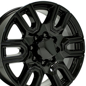 20" Gloss Black Wheel for 2011-2024 GMC Sierra 3500 HD - RVO4613