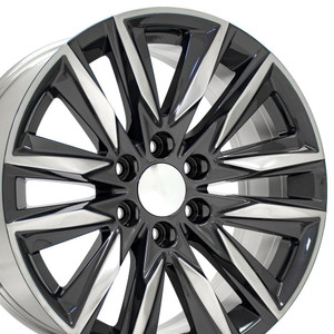 20" Gunmetal Wheel w/Polished Face for 2002-2013 Chevy Avalanche 1500 - RVO4615