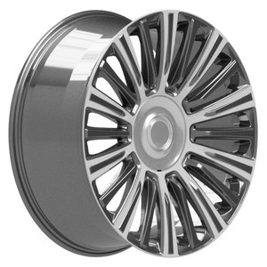 24" Gunmetal Wheel w/Polished Face for 1995-2024 Chevy Tahoe - RVO4683
