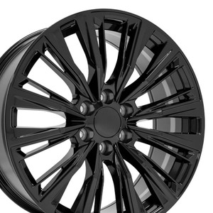 22" Gloss Black 2WD Wheel for 1988-2000 Chevy C2500 - RVO4692