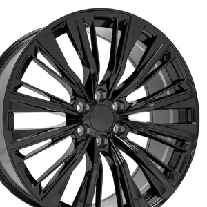 24" Gloss Black Wheel for 1995-2024 Chevy Tahoe - RVO4718