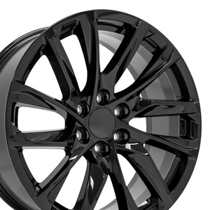 22" Gloss Black 2WD Wheel for 1988-2000 Chevy C2500 - RVO4784