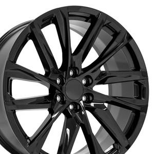 24" Gloss Black Wheel for 1995-2024 Chevy Tahoe - RVO4800