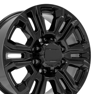20" Gloss Black Wheel for 2011-2024 GMC Sierra 2500 HD - RVO4853