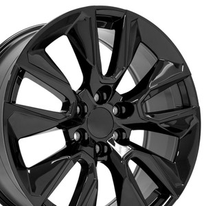 22" Black 4WD Wheel for 1988-1998 Chevy K1500 - RVO4867