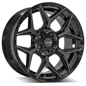 20" Gloss Black Wheel w/Brushed Face for 2004-2012 Chevy Colorado - RVO4905