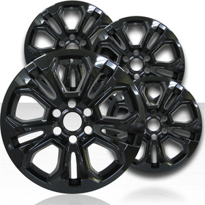 20" Gloss Black Wheel Skins for 2022-2024 Chevrolet Silverado (Set of 4)