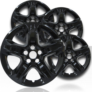 17" Gloss Black Wheel Skins for 2023-2024 Jeep Compass (Set of 4)
