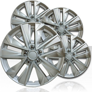 16" Silver 5 V Spoke Wheel Covers for Alloy Wheels (Set of 4)