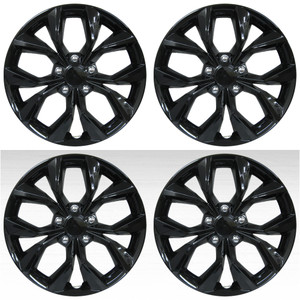 17" Gloss Black Wheel Covers for 2023-2024 Honda CR-V (Set of 4)