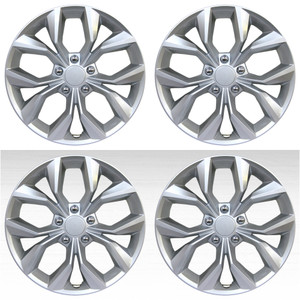 17" Silver Metallic Wheel Covers for 2023-2024 Honda CR-V (Set of 4)