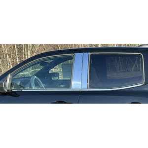 4pc. Luxury FX Side Window Sill Accent Trim for 2023-24 Chevy Colorado Crew Cab