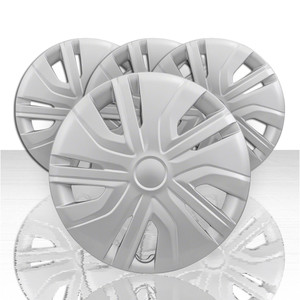 Set of 4 14" 10 Spoke Wheel Covers for 2017-2024 Mitsubishi Mirage ES - Silver
