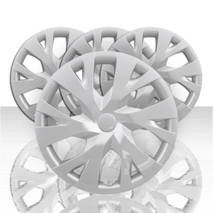 Set of 4 6 Y Spoke Style Snap-On Wheel Covers for 14-inch Wheels - Silver