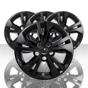 Set of 4 16" 5 Double Spoke Wheel Skins for -23 Nissan Sentra SV - Gloss Black