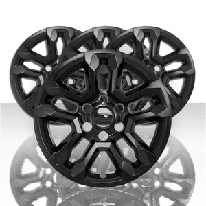 4pc 18" 5 Split Spoke Gloss Black Wheel Skins for 22-24 Chevy Silverado 1500 RST