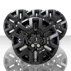 Set of 4 17" 6 Y Spoke Wheel Skins for 2022-2025 Nissan Frontier SV - Gloss Black