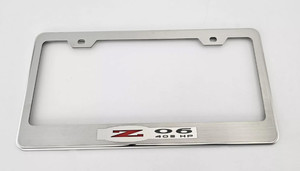 Liscense Plate Frame w/"Z06" Inlay for 2001-2004 Chevy Corvette