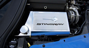 Fuse Box Cover w/Black "Stingray" for 2014-2019 Chevy Corvette