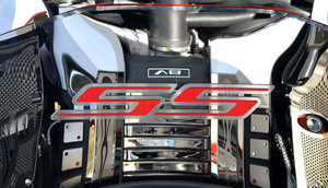 Hood Emblem w/Bright Red "SS" for 2010-2020 Chevy Camaro RS
