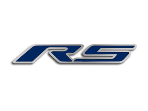 Hood Emblem w/Dark Blue "RS" for 2010-2020 Chevy Camaro RS