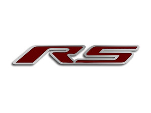 Hood Emblem w/Garnet Red "RS" for 2010-2020 Chevy Camaro RS